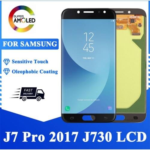 5.5" Super AMOLED LCD Touch Screen Digitizer Assembly For Samsung Galaxy J730 J730F J7 Pro 2017 LCD Display For Samsung J730 LCD