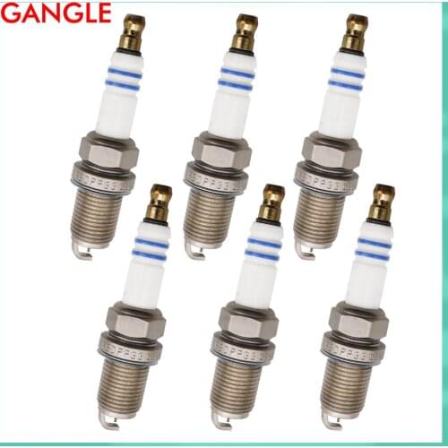6PCS OEM PLATINUM PLUGS SPARK PLUGS 004159190326 FOR MERCEDES W163 W208 W210 W211 A004159190326 FR8DPP33