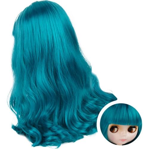 NBL Blyth Doll Accessories for DIY Custom Doll Blyth, Blyth Doll Hair with Dome and Scalp Hair With Bangs and Partial Hairstyle