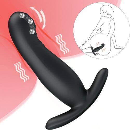 Squirm Anal Vibrator For Male Gay Women Prostate Massager Anus Diator Anal Plug Sex Toy 7Speeds Vibrating Butte Plug Masturbator