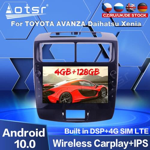 128GB Car Multimedia For TOYOTA AVANZA Daihatsu Xenia 2010 - 2016 Radio GPS Navigation Android Audio Audio Player Screen Carplay