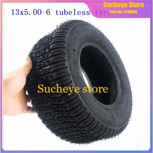 Free shipping 13X5.00-6 4P.R Electric scooter tubeless tyres 13*5.00-6 golf cart beach car vacuum tyre Mower tire