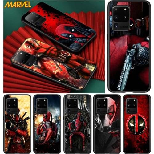 Deadpool Hero Marvel for Samsung S20 FE Ultra Plus A91 A81 A71 A51 A41 A31 A21 A11 A72 A52 A42 A22 Soft Black Phone Case