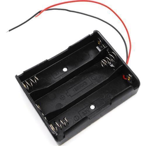 JOYING LIANG Black 3x 18650 Battery Box Portable Lighting/ Toys Power Battery Holder DIY Toy Models Parts Accessories