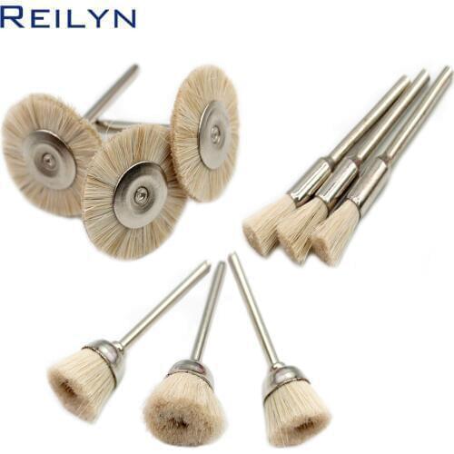 Fake wool brush roller polishing wheel wool polisher soft brush polishing roller for dremel rotary tool
