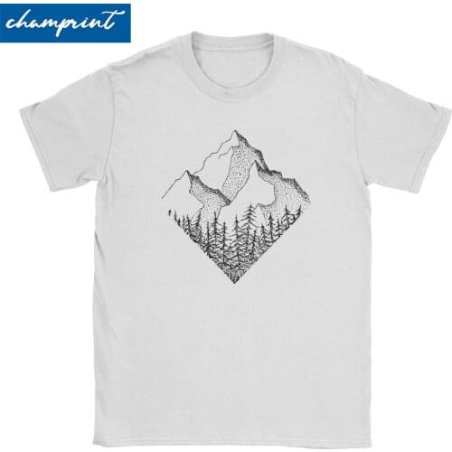 Mens T-Shirt The Diamond Range Vintage Pure Cotton Tee Shirt Outdoors Mountains Hiking National Parks T Shirts Adult Clothing