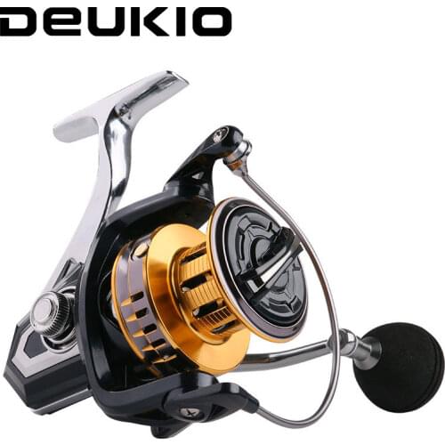 DEUKIO Fishing Reel FB5500 FB6500 FB7500 High Speed Gear Ratio 4.6:1 Spinning Reel Metal Spool 5+1BB Bearing Saltwater Fishing