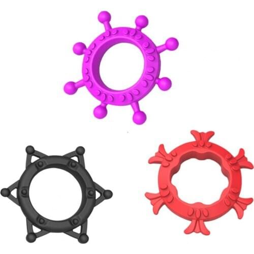 Penis Rings Vibrating Waterproof Silicone Adults Sex Toy for Men