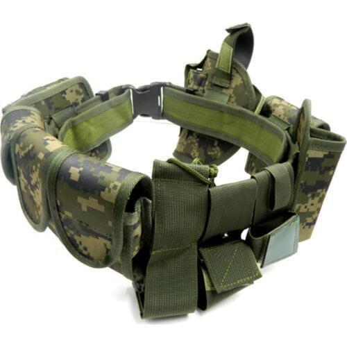 Lixada Outdoor Tactical Belt Military Duty Utility Belt Pouches Holster Gear Law Enforcement Modular Equipment Police Security