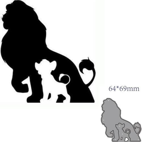 Metal cutting dies cut die mold animal lion decoration Scrapbook paper craft knife mould blade punch stencils