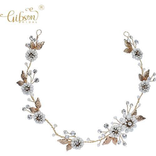 Original Design Diy Hair Wreath Headpiece Floral Leaf Handmade Bridal Hair Vine Band Accessories Wedding Headband