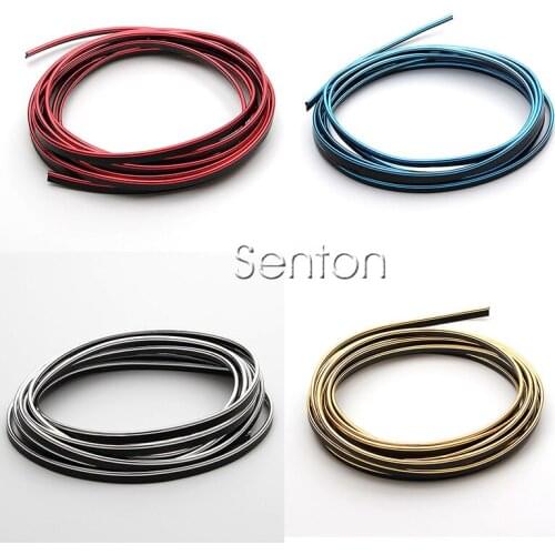 Car Interior Decoration Moulding 5M For Hyundai Solaris Tucson 2016 I30 IX35 I20 Accent Santa Fe For Lada Granta Kalina Priora