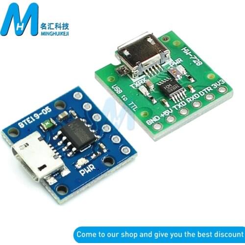 CH340E CH340N USB to TTL Serial Converter, 5V/3.3V Alternative CH340G Module For Arduino Pro mini