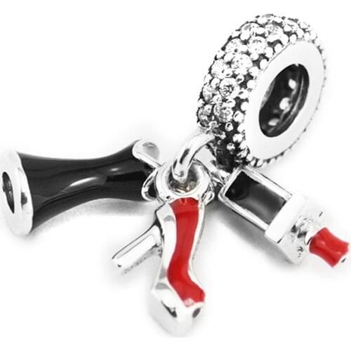 DIY Beads Glamour Trio Dangle Charm Hot Sale Jewelry Fits Original Charms 925 Silver Bracelets Beads For Jewelry Making