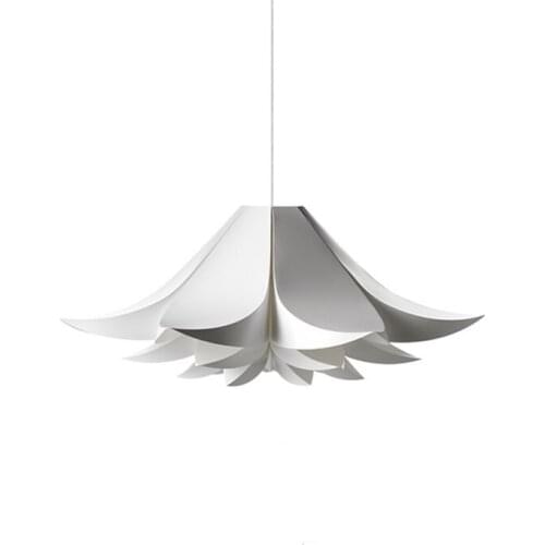 Nordic Lily Pendant Lamp Bedroom Living Room Designer Chandelier Lighting Ins Modern Minimalism Pine White Led Pendant Lights
