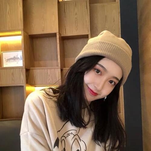 Knitted Beanies Winter Hat Womens Caps 2020 High Quality Fashion Solid Colors Hats For Female Rabbit Hair Cap Ladies Bonnet