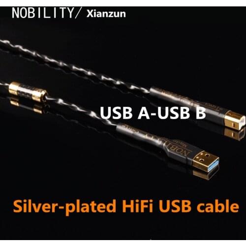 XianZun Mamba M-380US Silver-plated HiFi USB cable Decoder sound card connection cable DAC data line