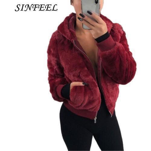 S-3XL Autumn Winter Jacket Female Coat 2019 Fashion Korean Hooded Outerwear Women Teddy Fur Coat Casual Jacket Woman Plus Size