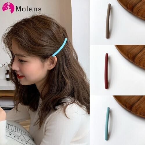 Molans Color Hair Clips for Women Metal Barrette Girls Hairpins Headbands for Kids Hairgrips Side Clip Fashion Hair Accessories