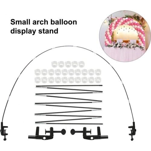 1 Set Table Balloon Arch Decorative Easy to Assemble Adjustable Wedding Small Desktop Balloon Arch Kit for Home
