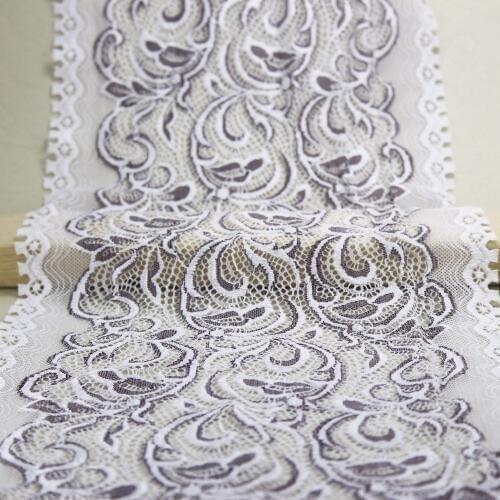 1 Yard 19.7cm Width Micro Elastic Stretch Lace Trim Craft Sewing Elastic Lace