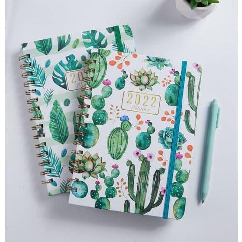 2022 Notebooks Agendas Planner Diary Weekly Plan Spiral Organizer Paper Monthly Schedule Time Schedules School Supplies Notepad