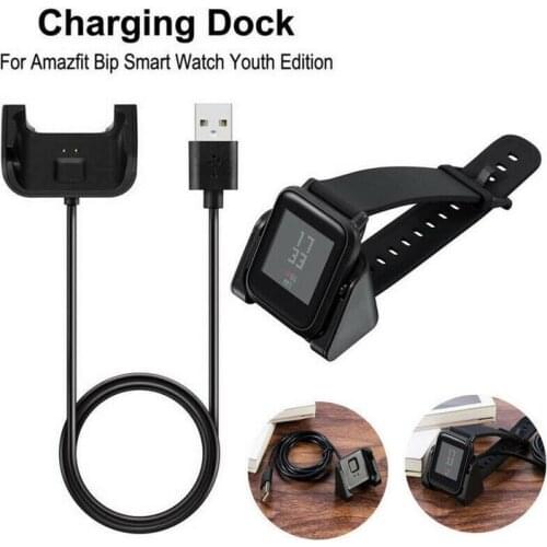 30pcs USB Magnetic Charger for Xiaomi Huami Amazfit Bip Youth smart watch chargers fast charging cable Cradle Charger Replace