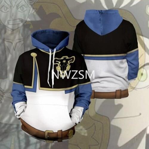 Anime Black Clover Asta Cosplay pullover hoody characters perform hoodies Comic costume coat hoodie