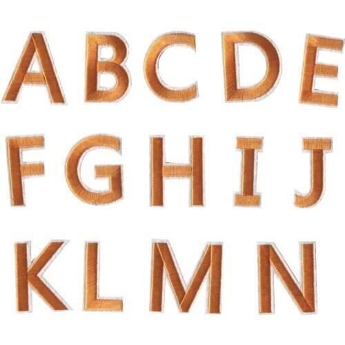 Alphabet English Letters Cake Rose Flower Patches For Wedding Dress Iron On Lace Applique For Clothes DIY Accessory Name Patch