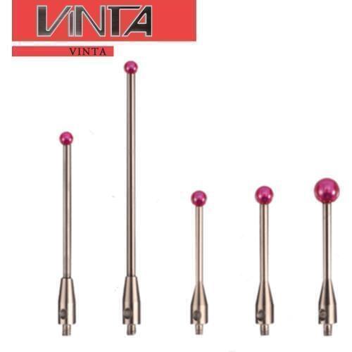 Free shipping 1pc CNC Probe Level Dial Indicator CMMC Ruby Head Thread M2 Measuring Tip Sonde Non-magnetic Gauge Pin Gage Ball