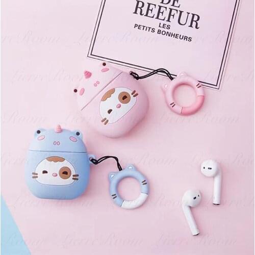 LierreRoom Wireless Bluetooth Headset Protective Case For Airpods Pro Soft Silicone Protective Shell Airpods Case 1 2 Generation