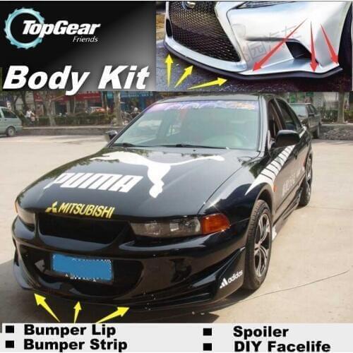 Bumper Lip Deflector Lips For Mitsubishi Diamante / Magna / Verada / Sigma / V3000 / VR-X Front Spoiler Skirt / Body Kit / Strip
