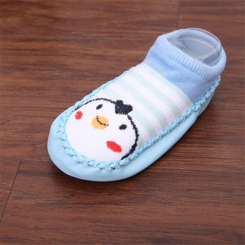 Baby Socks Shoes Children Infant Cartoon Socks Indoor Floor Socks Leather Sole Non-Slip Thick Towel Socks Baby Gift Kids
