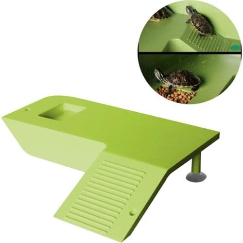 Turtle Frog Floating Island Turtle Water Land Inclined Box Climbing Platform Aquatic Pet Reptile Habitat Aquarium Ornament
