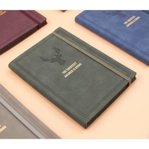 Diary 2021 Notepads Journals Notebooks Leather A5 Agenda Planner Daily Business Office Work Notebook School Supplies Budget Book