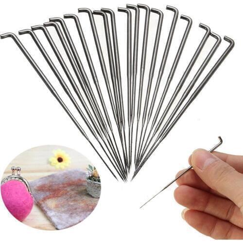 30Pcs/lot Mixed Felting Needles Wool Felt Tools with Wood Handle with Bottle Felt DIY Tool 3 Sizes