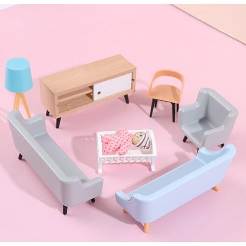 1 Pcs Baby DIY Toy Lamp Oil Lamp Camera TV Piano For Dollhouse Miniature Retro Simulation Furniture Model Toys