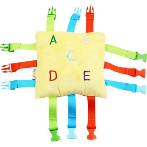 Baby Early Educational Matching Toys Buckle Montessori Skill Training Matching Buckle Pillow Baby Early Learning Toys For Kids