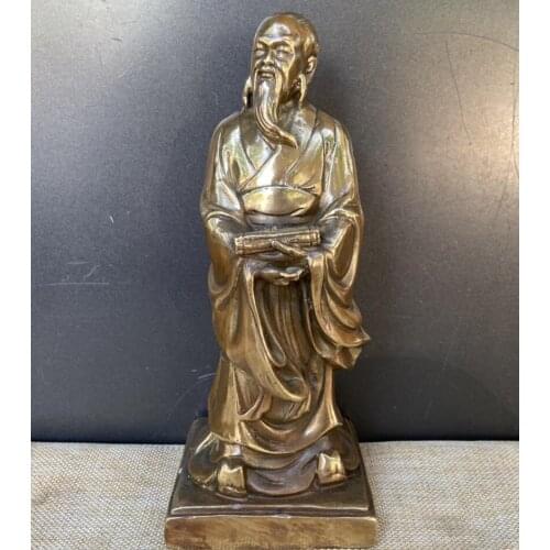 China brass archaize five saint crafts statue