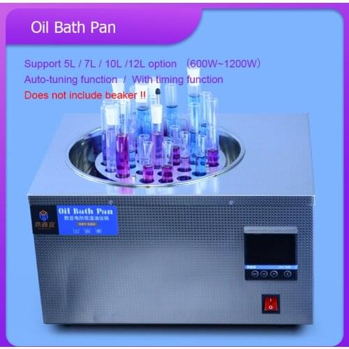Laboratory 5L Water Bath/oil bath pan Constant Temperature LCD Digital Display Lab Equipment Thermostat Tank