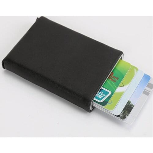 Bycobecy Mens ID Credit Card Business Card Id Holder Wallet Brand RFID Magic Short Slim Womens Purse High Quality