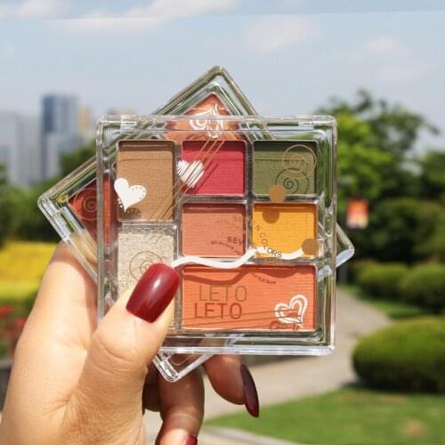 4 Colors/set EyeshadowPalette Avocado Eyeshadow Blush Contour Integrated Makeup Set