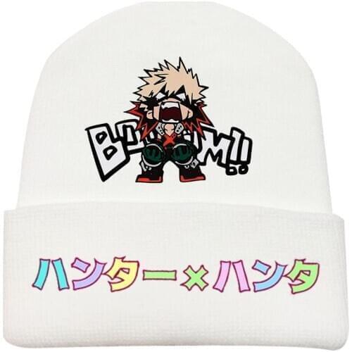 New Style My Hero Academy Riman Knitted Hat For Autumn And Winter Korean Version Of All-match Stretch Line Woolen Hat Customized