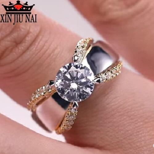 New Unique design Phnom Penh wide ring inlaid with high quality zircon CZ leisure jewelry fashion banquet womens ring gift