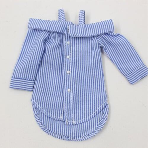 Clothes For 1/6 Blyth Icy BJD Striped Sexy T-Shirts Dress 3 Colors girl gift