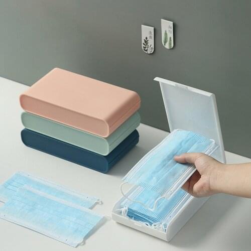 Mouth Mask Organizer Storage Box Household Moisture-Proof Mask Box Student Dustproof And Waterproof Desktop Organizer Gadgets