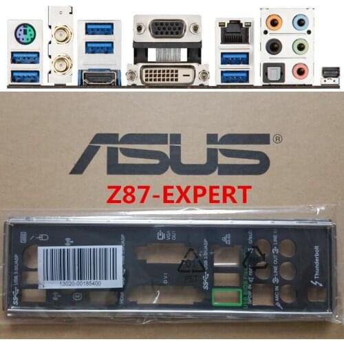 Original IO I/O Shield BackPlate Blende Bracket For Asus Z87-EXPERT
