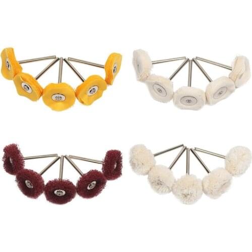 Polishing Wheel Fiber Wheel Cotton Wheel Wool Wheel for Dremel Rotary Tools for Fine Polishing of Wood Carving Metal Jewelry