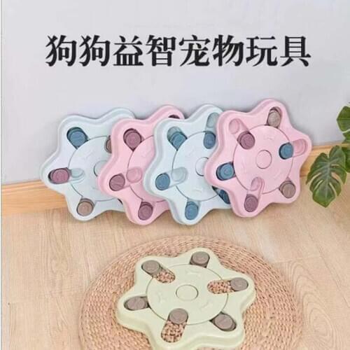 Dog Food Turntable Eating Bowl Puzzle Anti-choke Food Dog Bowl Supplies Pet Supplies