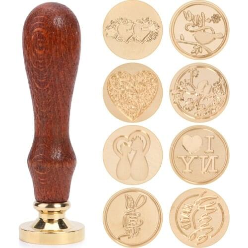 Retro Love Theme DIY Seal Stamp Sealing Wax Stamp for Scrapbooking Envelope Wedding Decoration Cards Sealing Stamp Craft